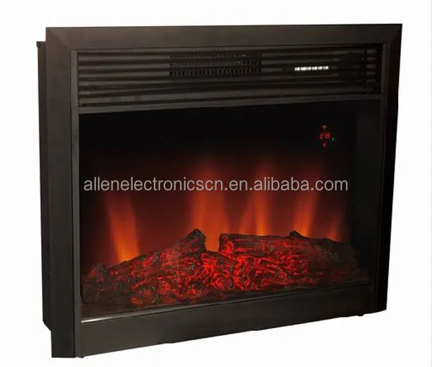 Free Standing Cast Iron Decor Flame Fake Electric Fireplace Insert Firebox Heater