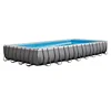 INTEX 26362 24'x12'x52 rectangular ultra frame swimming pool above ground pool