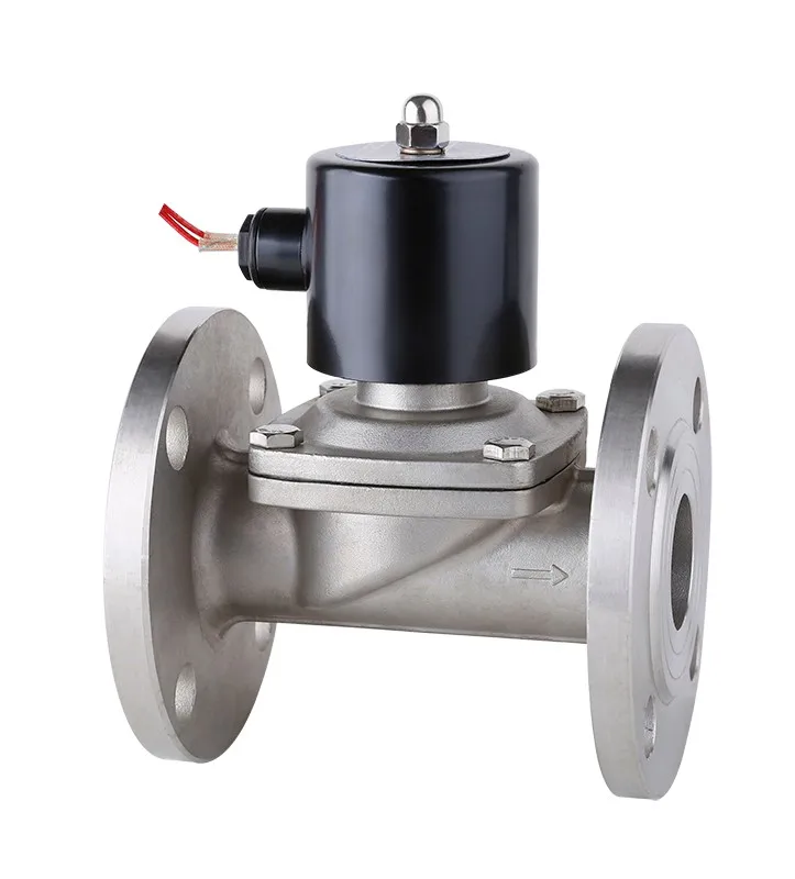 2w Stainless Steel 304 Flange 2 Inch Water Solenoid Valve 24v 220v