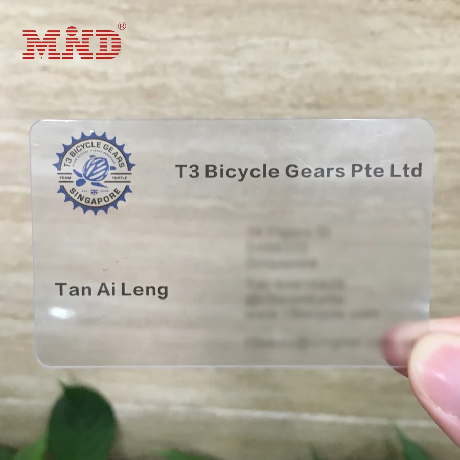 Custom Pvc 30mil Transparent Business Card Signature Panel Cmyk Plastic