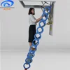 Small Space Folding Step Attic Ladder Aluminum Magnesium Alloy Ceiling Pull Down Stairs