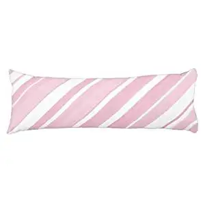 Buy Unique Body Pillow Pillowcases For Kids Pink White Stripes