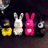 Guangdong factory products cartoon key chain bag for women cute animal keychain Multiple colors style mini teddy bear key chain