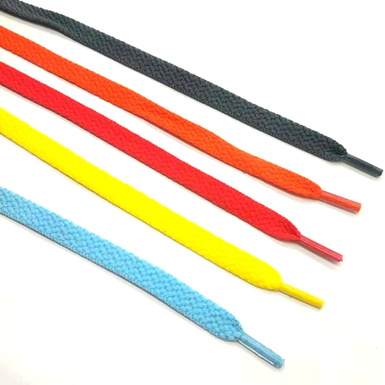 colored flat shoelaces