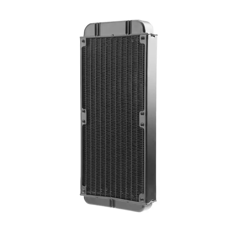 240mm 12-Tube Aluminum Computer Water Cooling Radiator Heat Exchanger for ID 8-10mm tubes for Laptop Desktop computer PC