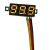 Manufactory DC Panel Volt Meter Tester Gauge LED Display Digital Meter DC 0~100V 3 Bibs Yellow Voltmeter 0.28 inch