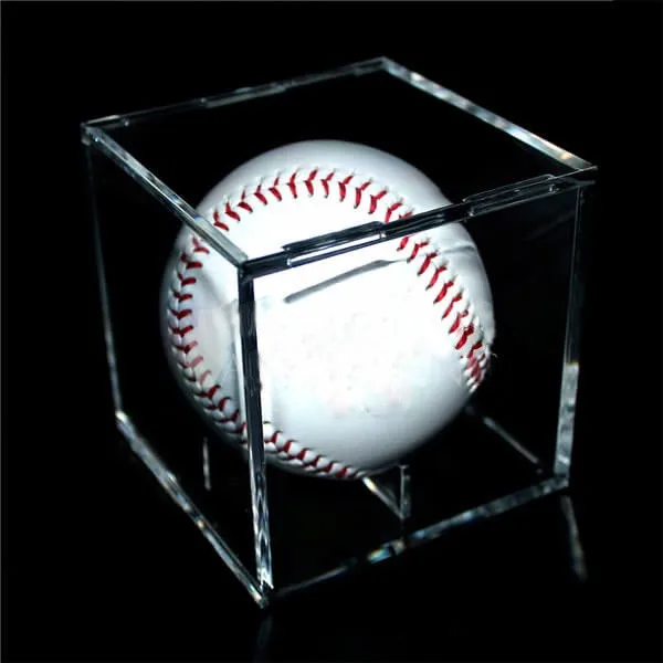 Clear Acrylic Baseball Cube Box Display Case Holder With Lid Buy