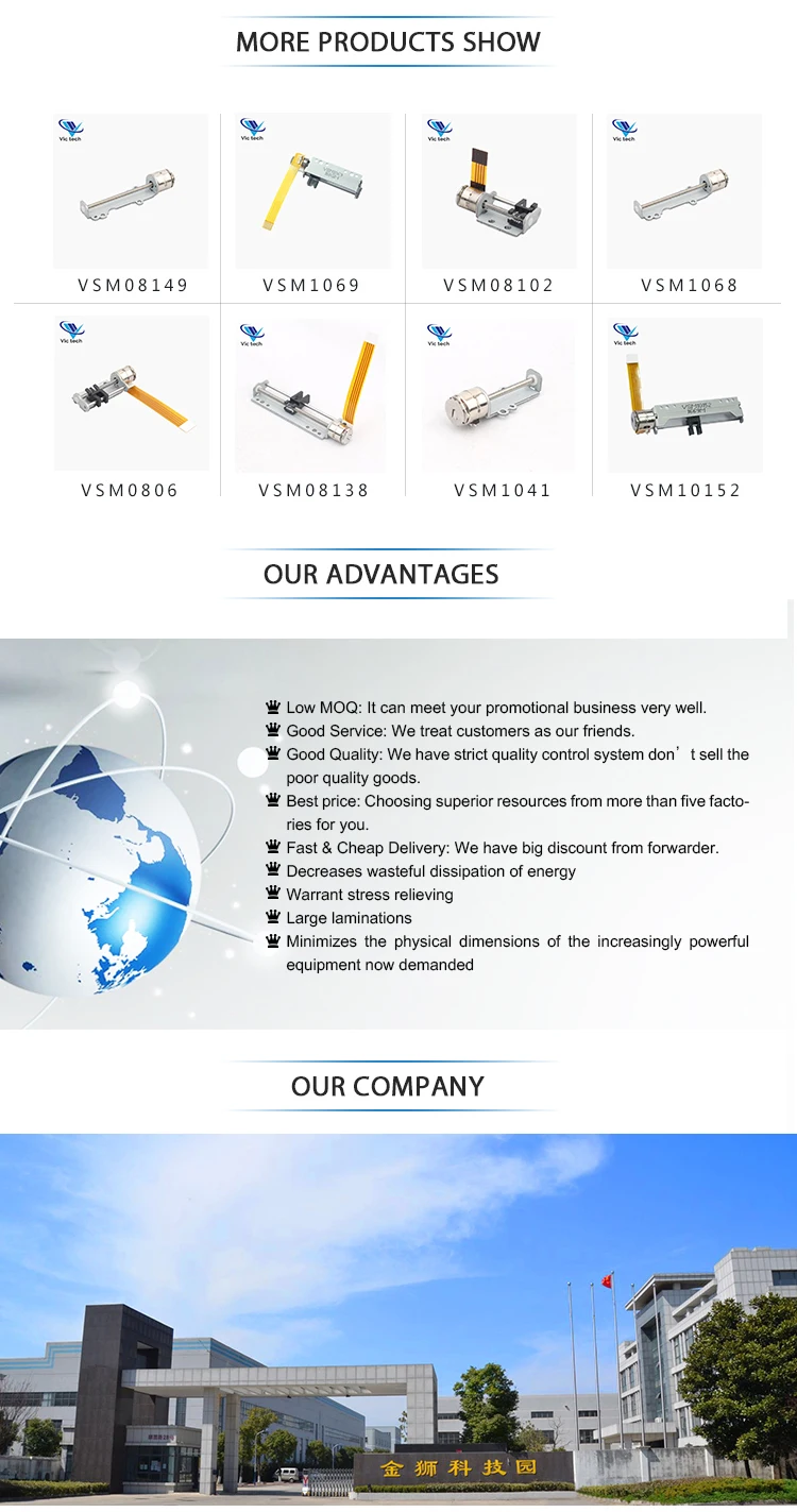 9V Rated Voltage Linear Stepper Motor with M3P0.5 Screw and Customizable Nuts for Precision Control
