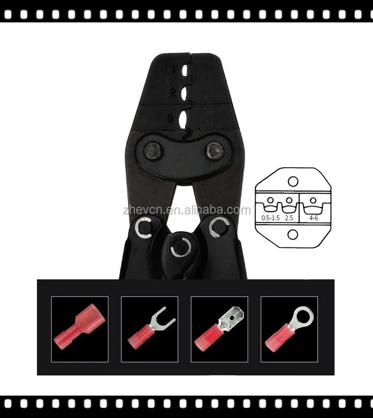 Lx 13 0.5 6mm2 Crimping Tool For Insulated Terminals Disconnects