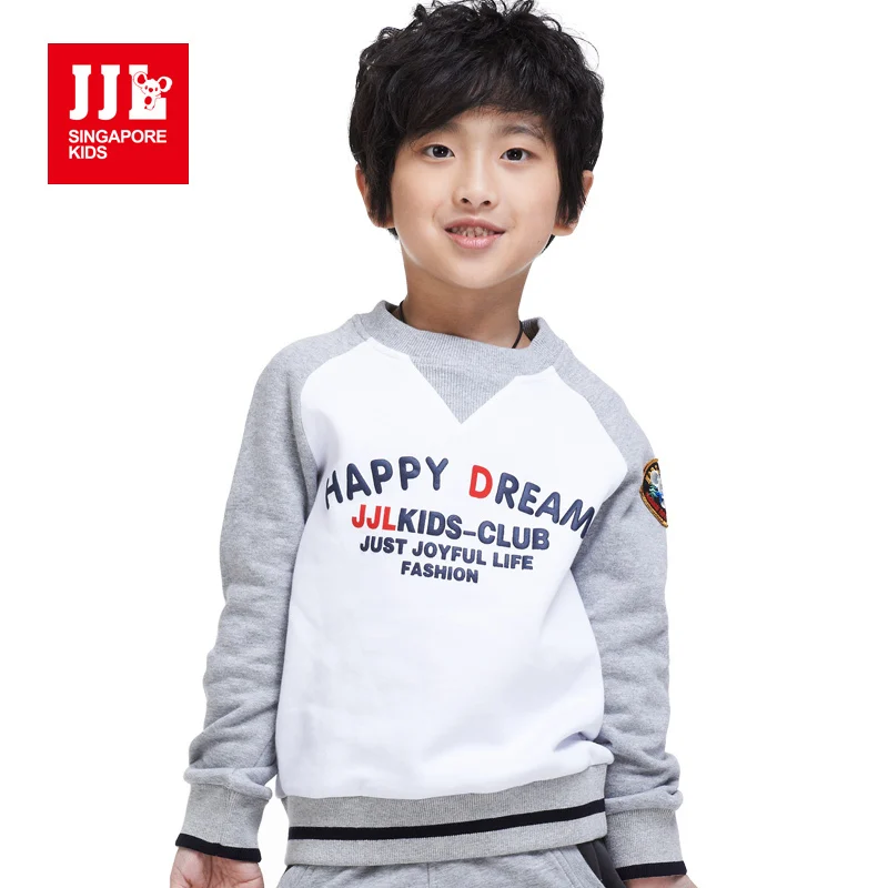 Boys Sweatshirt Kids Fall Clothes Junior Sweatshirts Vintage British Style 3 16Y