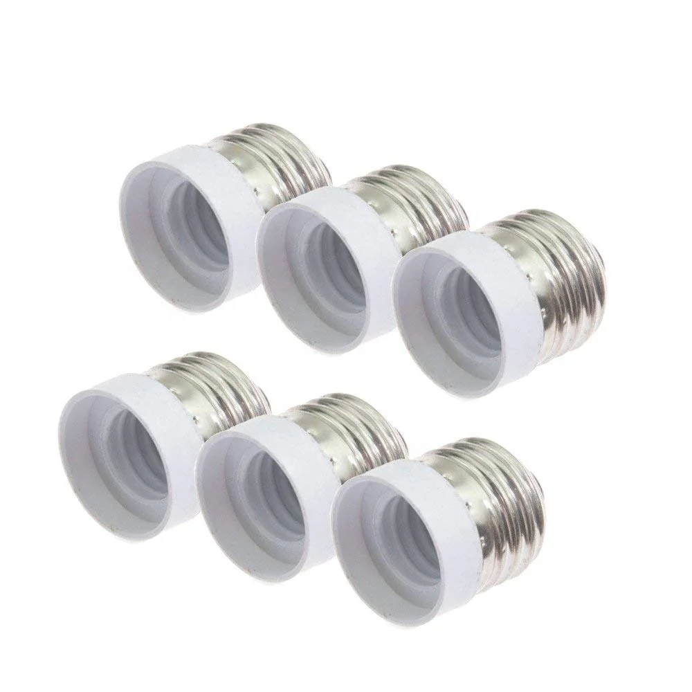 E26 to E17 Light Bulb Socket Adapter Medium Screw Base to Chandelier Lamp Holder Converter