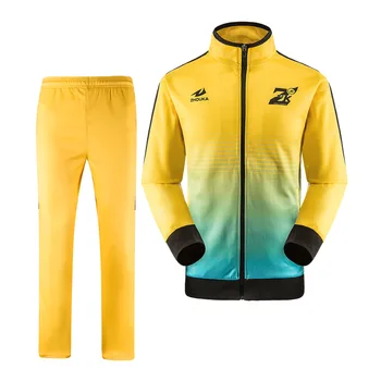 yellow jogging suit