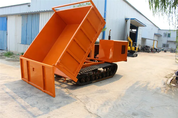 2 Ton Multi-function crawler transportation dump truck for loader