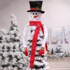 Christmas decoration non-woven snowman tree top decoration snowman hug tree decoration holiday gifts