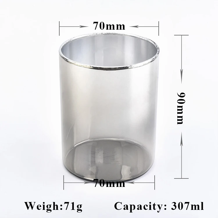 Unique electroplated glass candle jars wedding centerpieces wholesale