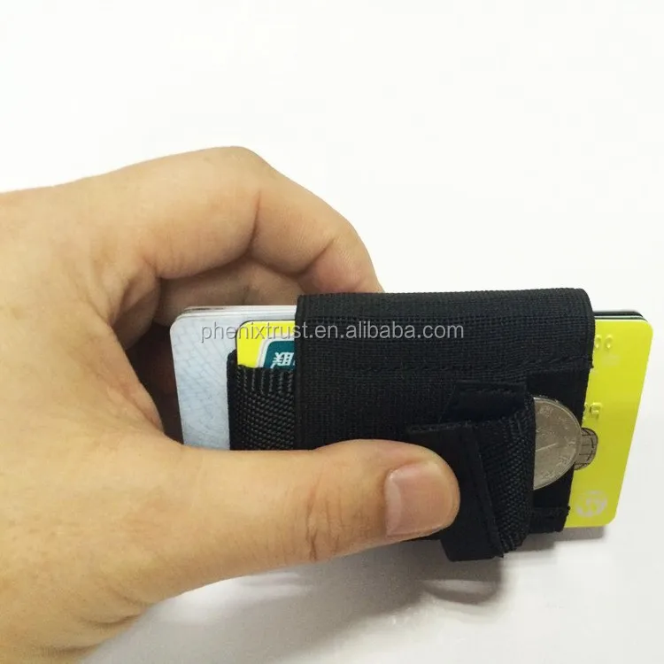 New Design Elastic Band Card Holder Multifunctional Leather And Elastic