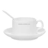 4oz White Sublimation Blank Coffee Mug Set with Saucer Suit Coffee Mug