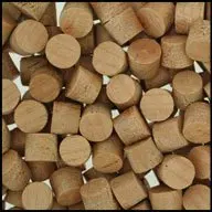 WIDGETCO 5/16" Cherry Wood Plugs, Face Grain