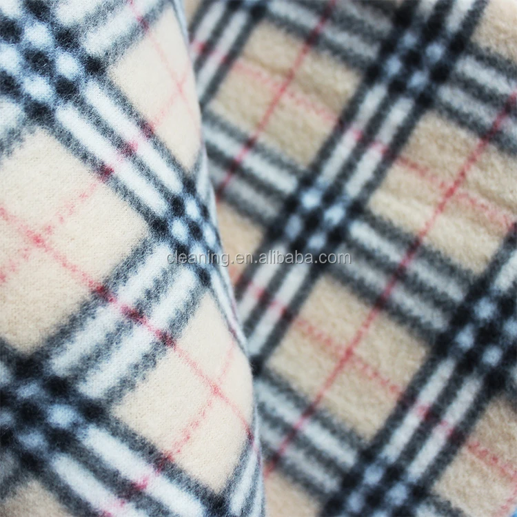 Wholesale 100 Polyester Super Soft Cheap Plaid Polar Fleece Blanket