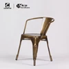 Wholesale vintage copper gold brass bar stool with armrest