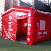 Red color inflatable rectangle tent for party