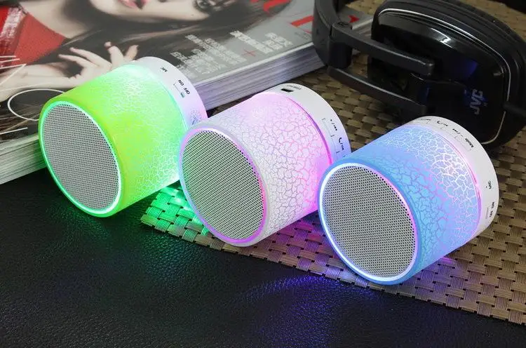 Colorful portable mini bluetooth speaker, hands-free Luminous Custom Logo Portable Speaker Bluetooth - ANKUX.COM