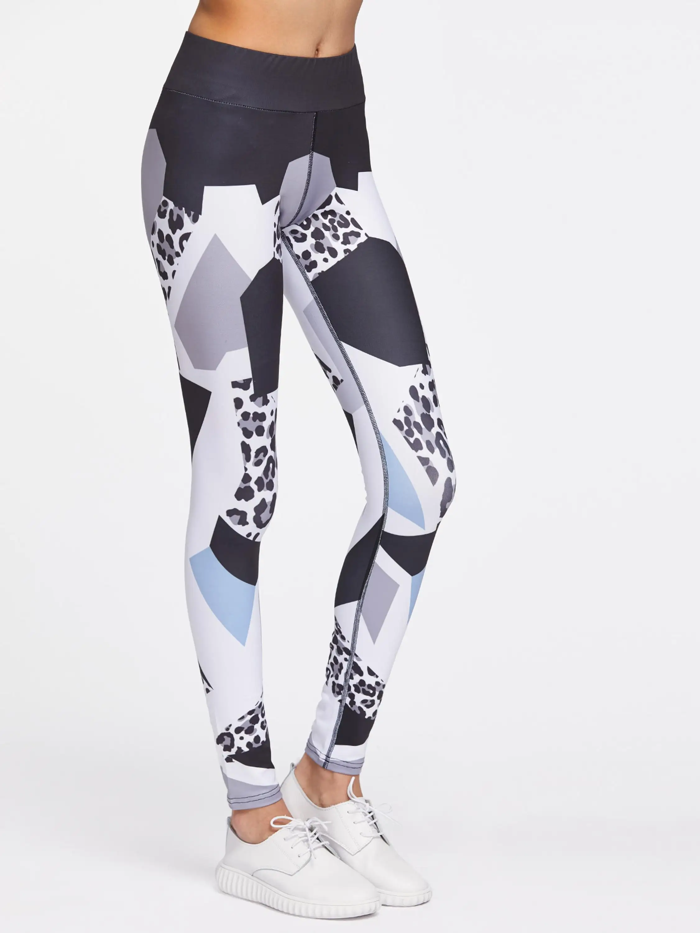 pattern gym leggings