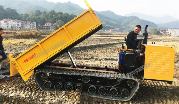Diesel power crawler small truck dumper/mini dump truck