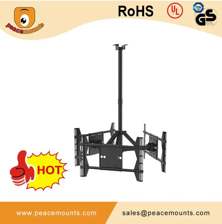 360 Degrees Swivel Removable Motorized Electric Tv Bracket Ceiling