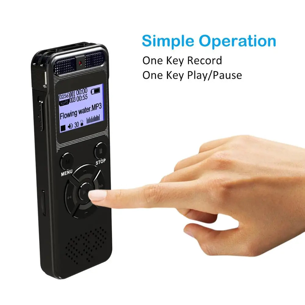 V32 Long Distance Audio Recording Devices Micro Mp3 Player Dictaphone
