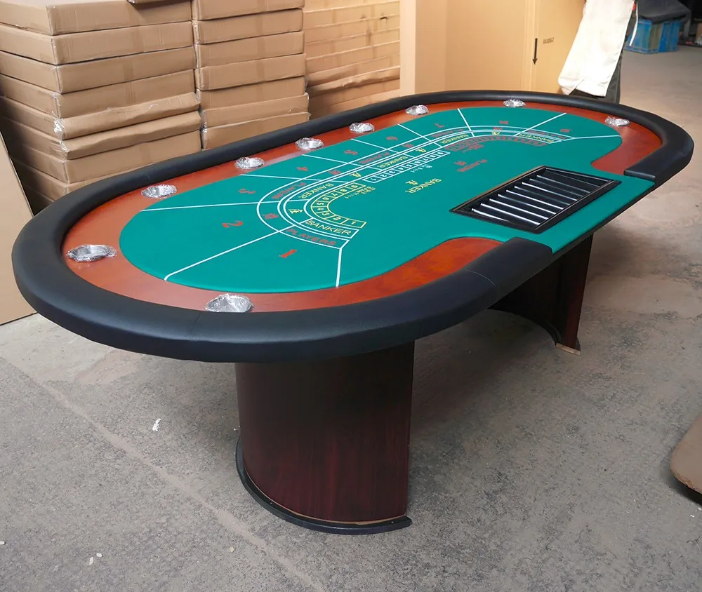84 Inch Baccarat Poker Table With Heat Sublimation Custom Printing