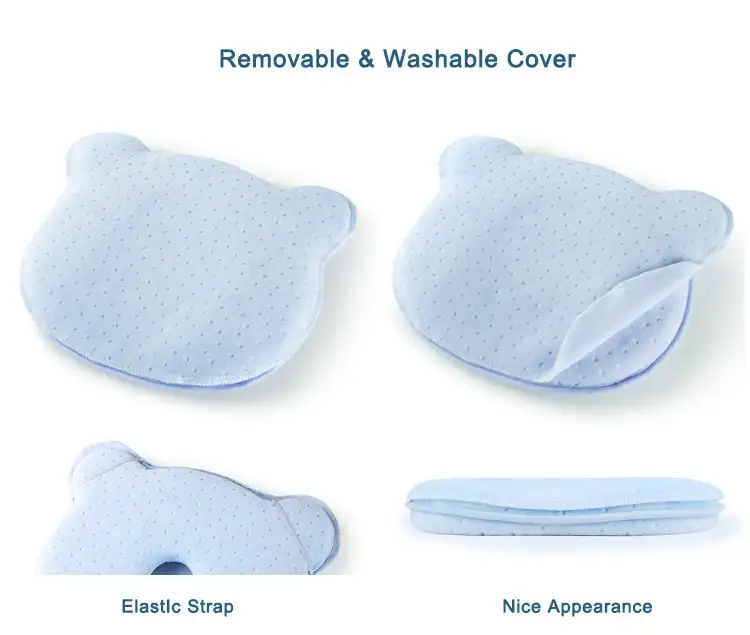 No Odor Memory Foam Baby Flat Head Pillow Baby Pillow.jpg