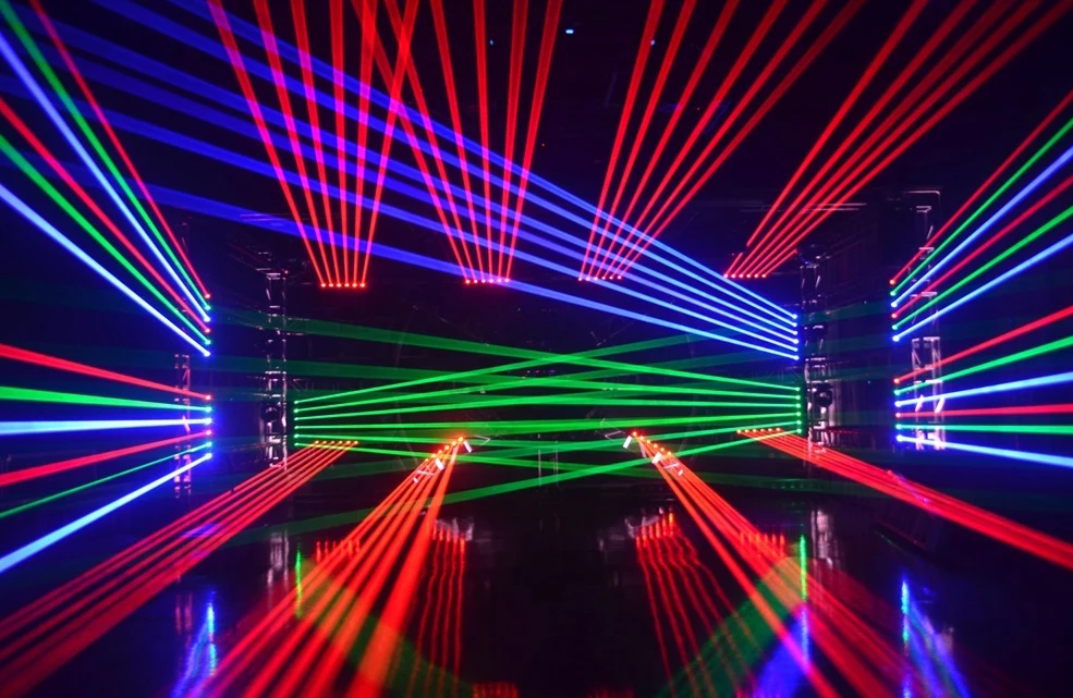 Red/blue/green 8 Heads Moving Head Array Laser Light Bar Buy 8eyes