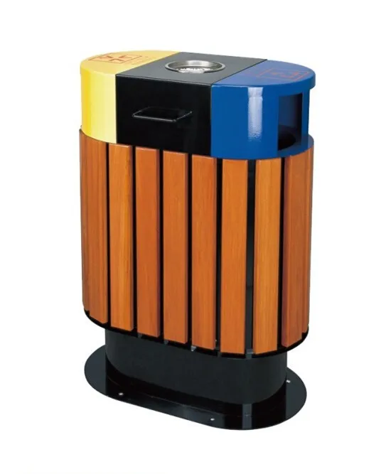 Commercial Metal Trash Bin Outdoor Waste Bin With Ashtray Buy Outdoor