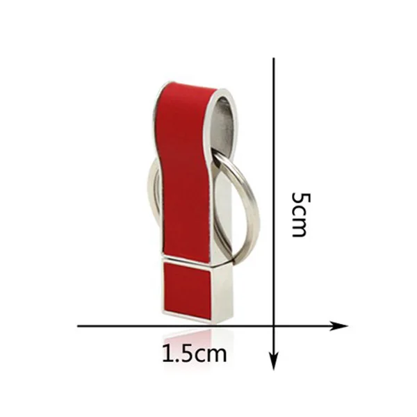 Custom Logo Printed Full Capacity Leather USB Stick 8GB With Gift Box - ANKUX.COM