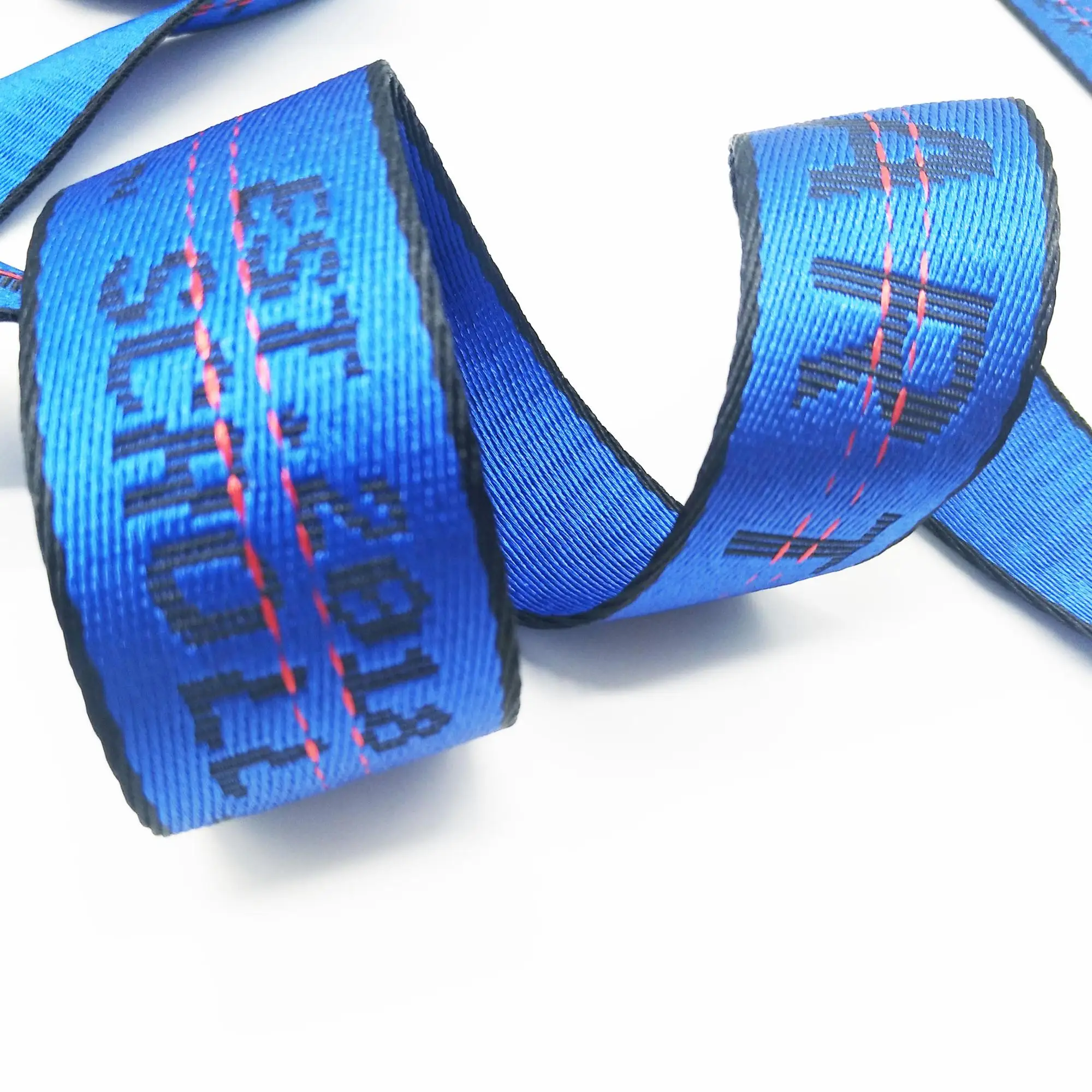 Woven Logo Nylon bing For Belt Custom Pantone Color Code Flat Thick