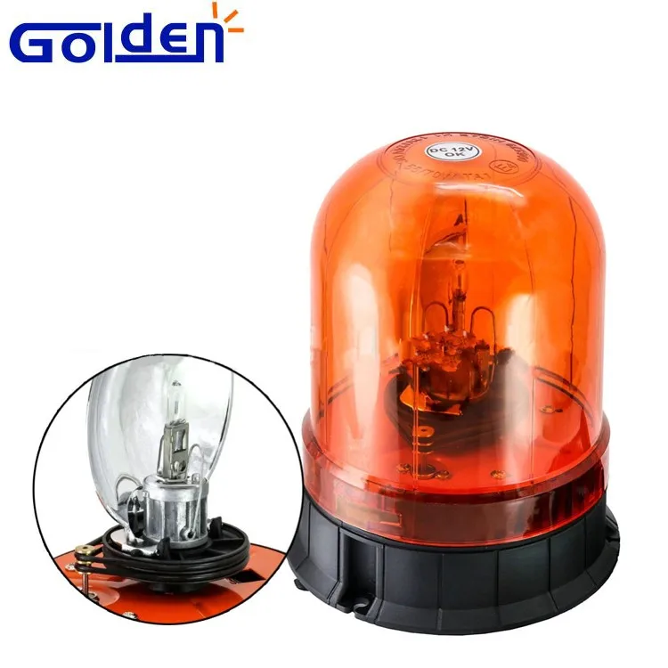 12v 24v Halogen Warning Emergency Amber Red Strobe Rotating Beacon Led Road Safety Flashing