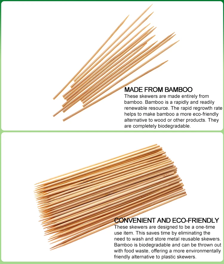 Party Use Disposable Bbq Round Bamboo Barbecue Stick Buy Bamboo