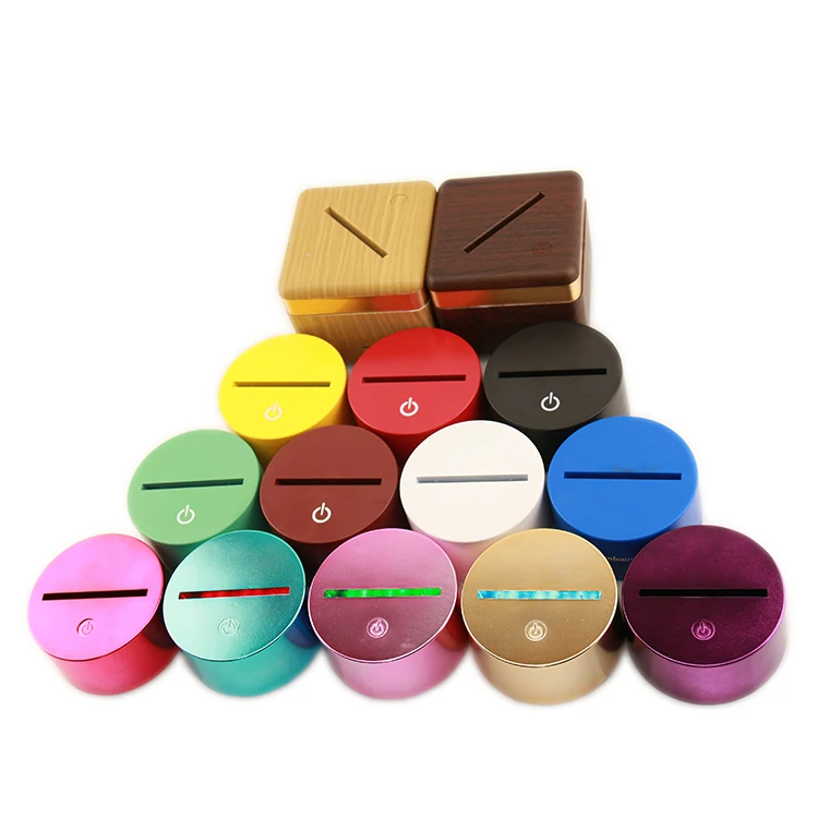 Powered Signs Led Lamp Bases Acrylic Wholesale Battery Night Light Base For 3d Illusion Acrylic