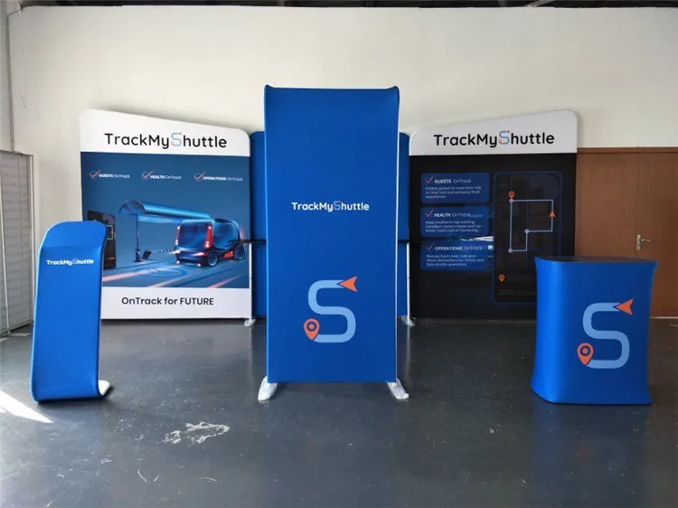 Portable 10x10 Exhibition Booth With Tv Stand Trade Show Booth Display