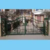 Double fan flat door coutryard decoration iron gate