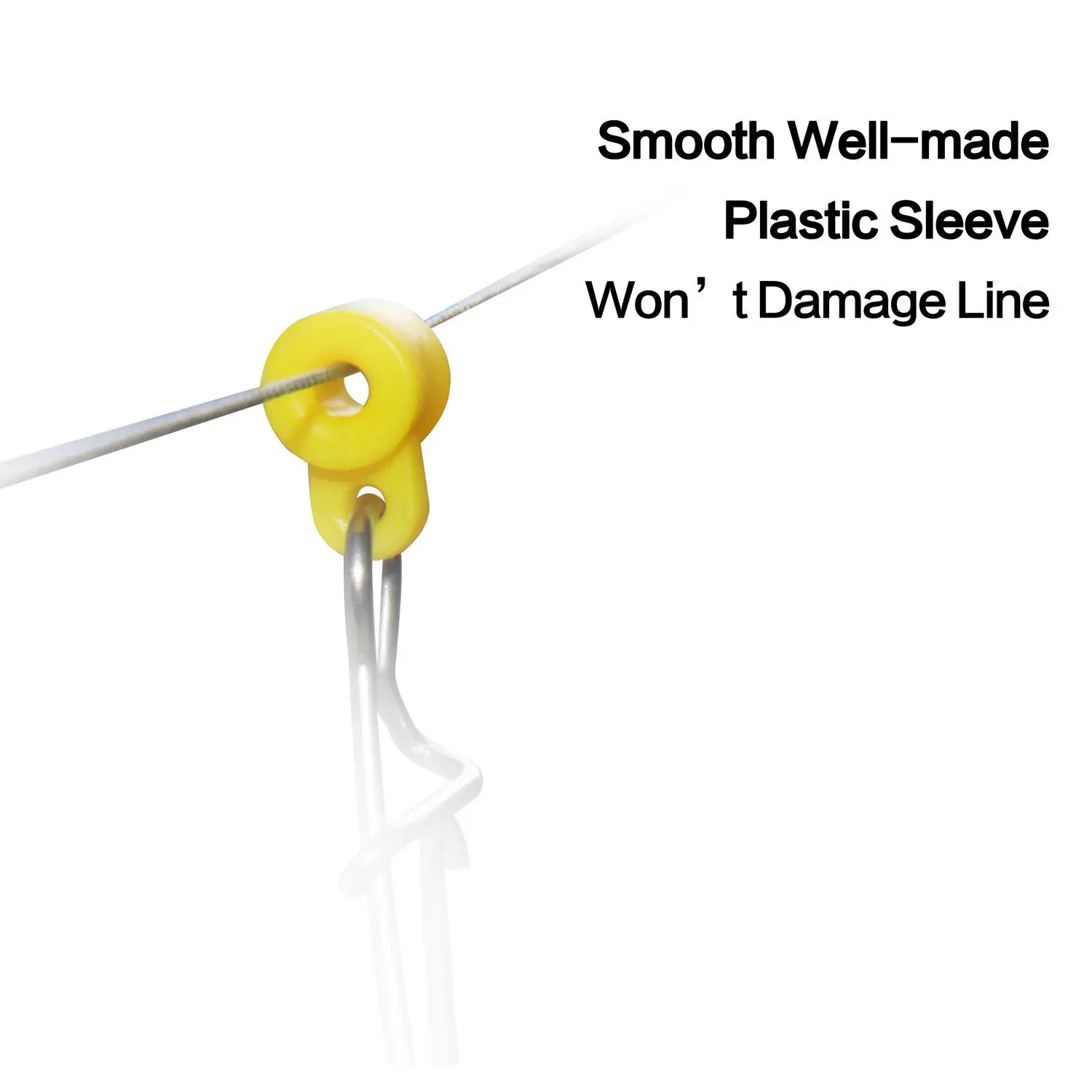 20X Fishing Sinker Plastic Slip Clips Head Swivel With Hook Snap Slide Swih3 