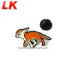 Free sample design metal enamel animal lapel pins