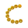 Round shape wholesale price high quality created stone yellow fire opal