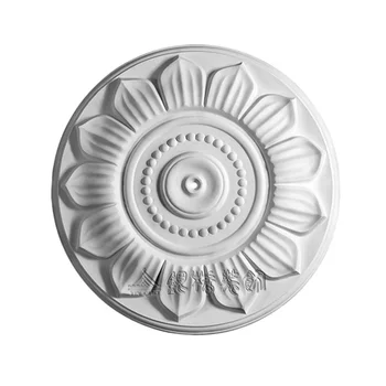 For Living Room Gypsum Ceiling Rose Plaster Ceiling Medallions