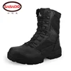 Cheapest stock Leather CP army tactical hiking shoes military ankle boot