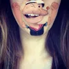 multi colored face paint Halloween clown evil spirits mask for costume party