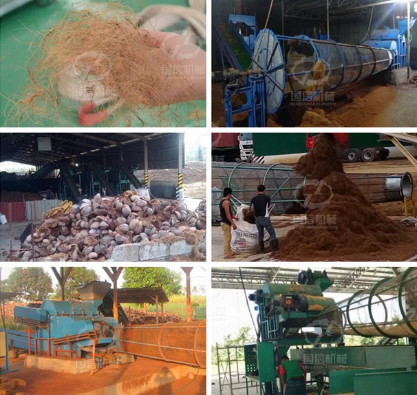 Hot Sale High Performance coconut husk / oil palm EFB Long Fibre Opening Machine