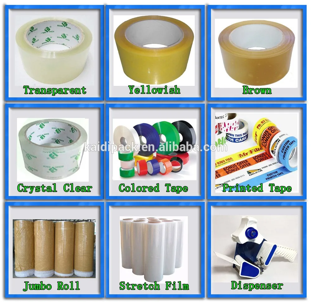 Printed Bopp Adhesive Packing Tape With Logo,Custom Logo Printed Tape