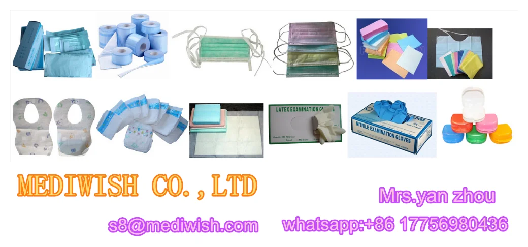 Plasma disinfection flat reel pouch tyvek bag